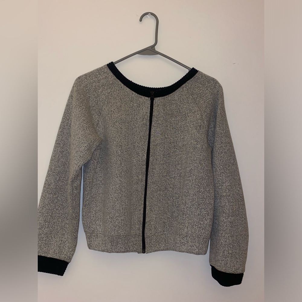 Large zip-up sweatshirt